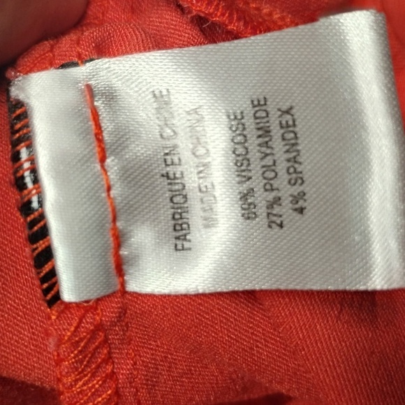 Lily Morgan high waist bright orange small shorts for women - Picture 4 of 4